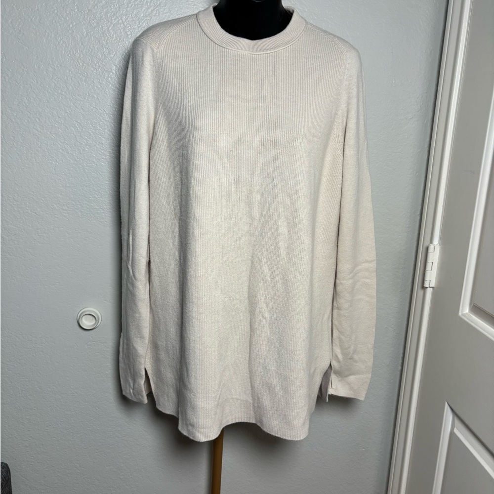 lululemon athletica Cream Crew Neck Sweater